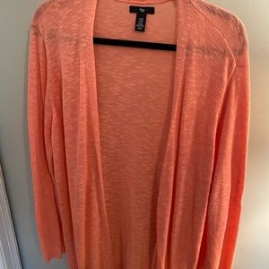 Gap Peach colored open cardigan